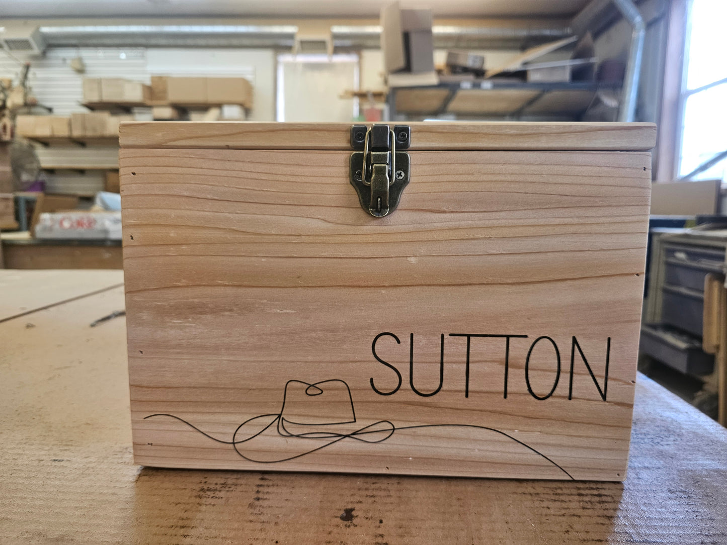 Personalized Western Wedding Card box