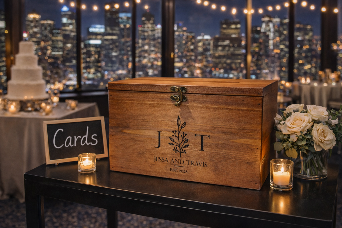 Card Box Wedding Card Holder Wooden Wedding Card Box  Rustic Wedding card box
