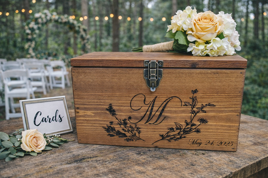 Card Box Wedding Card Holder Wooden Wedding Card Box  Rustic Wedding card box