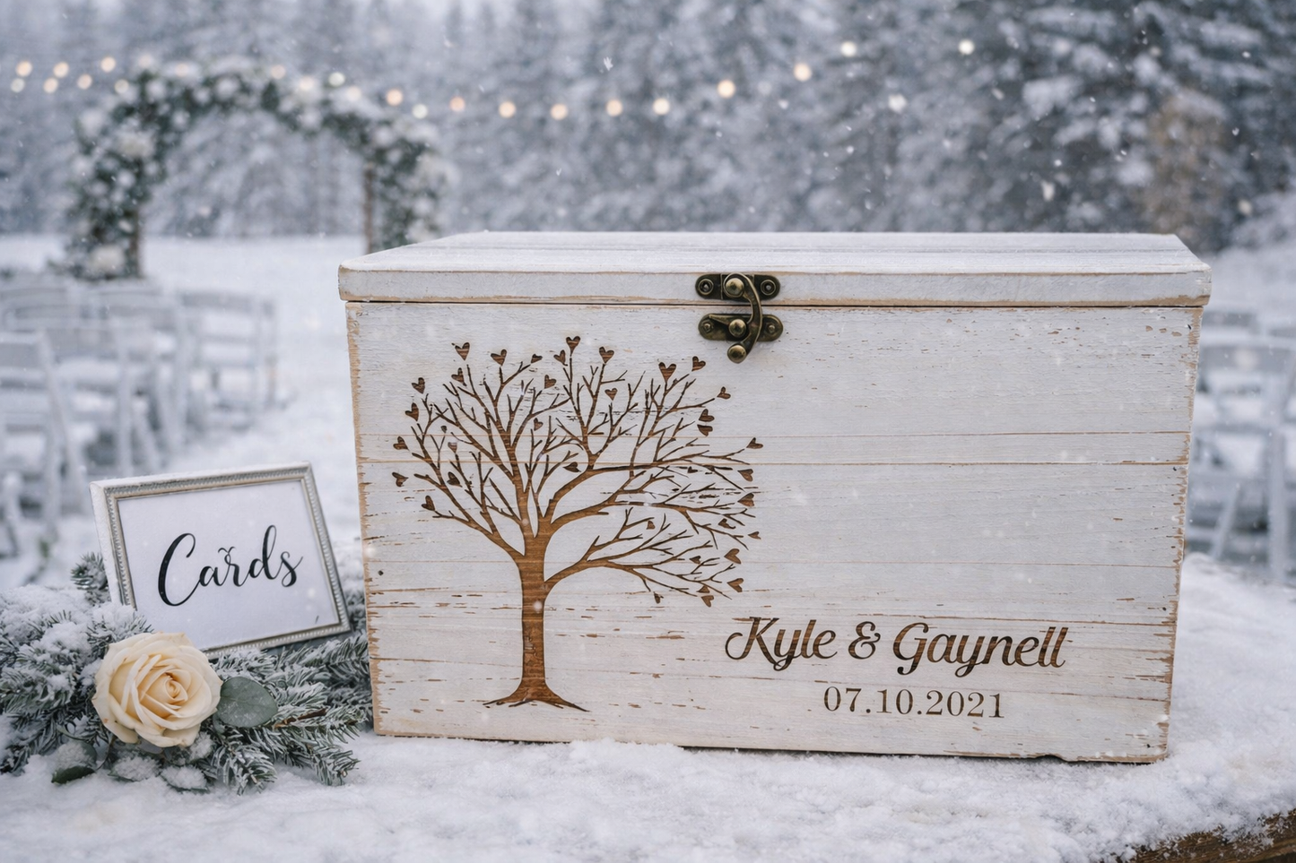 Card Box for a Wedding |  Rustic Wedding Card Box  | Wedding card box