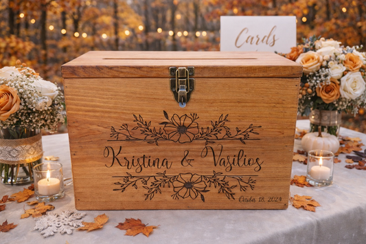 Card Box Wedding Card Holder Wooden Wedding Card Box  Rustic Wedding card box