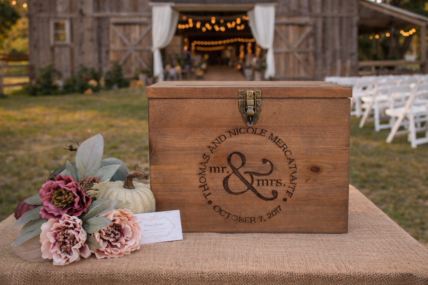 Card Box,  Wedding Card box,  Personalized wedding memory box