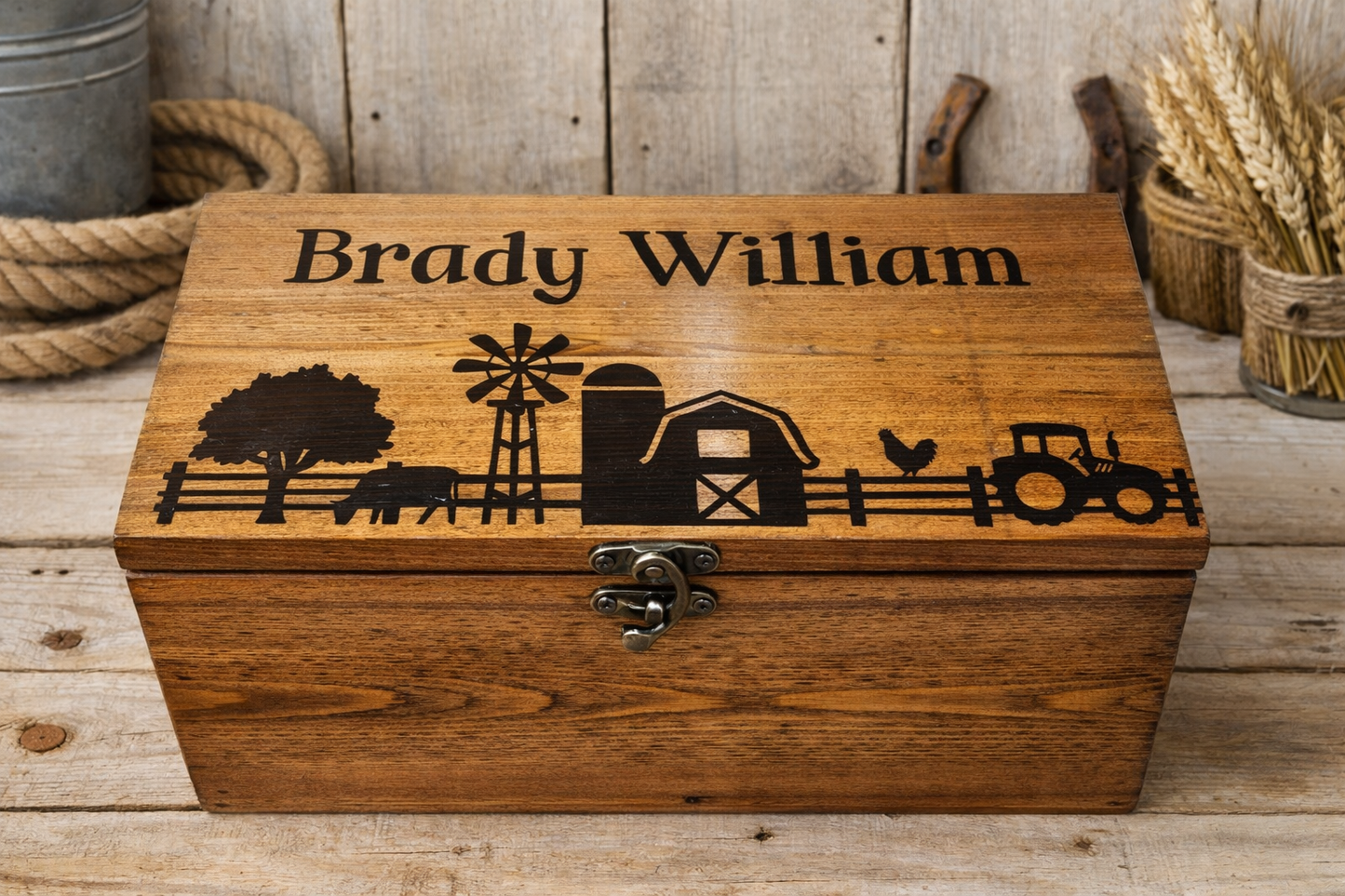 Personalized Keepsake Boxes for Babies, Wooden Memory Box, Time capsule box, Baby Keepsake Box, Children's Memory Box