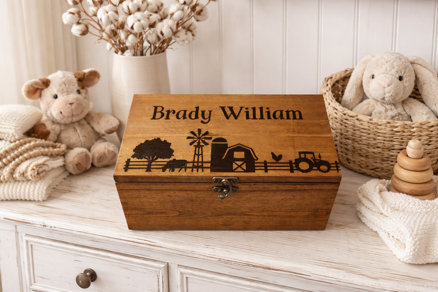 Personalized Keepsake Boxes for Babies, Wooden Memory Box, Time capsule box, Baby Keepsake Box, Children's Memory Box
