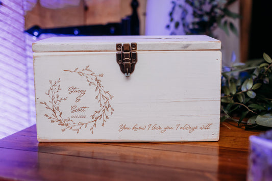 Card Box Wedding Card Holder Wooden Wedding Card Box  Rustic Wedding card box