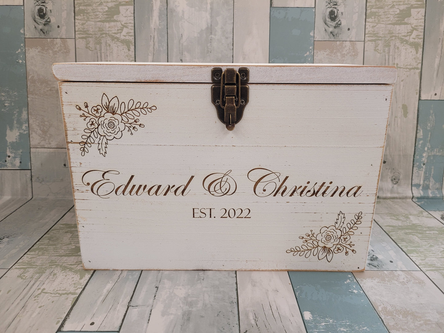 Custom Card Box  Wedding Card Box  Personalized Card Box