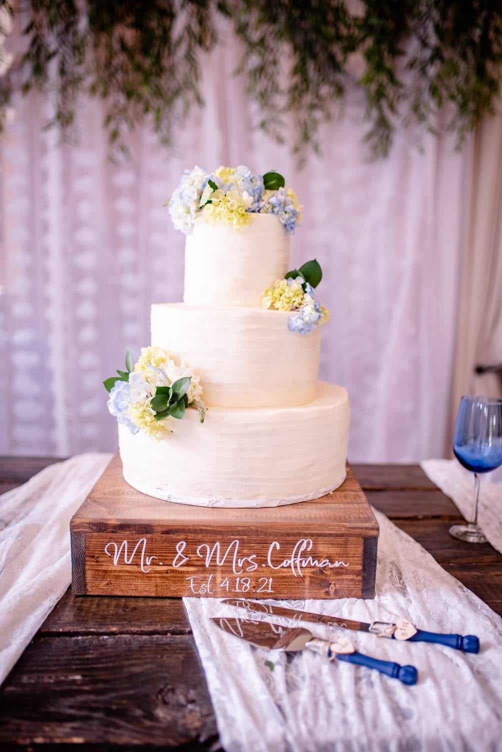Custom Wedding Cake stand • Rustic Wedding cake stand • solid wood cake stand