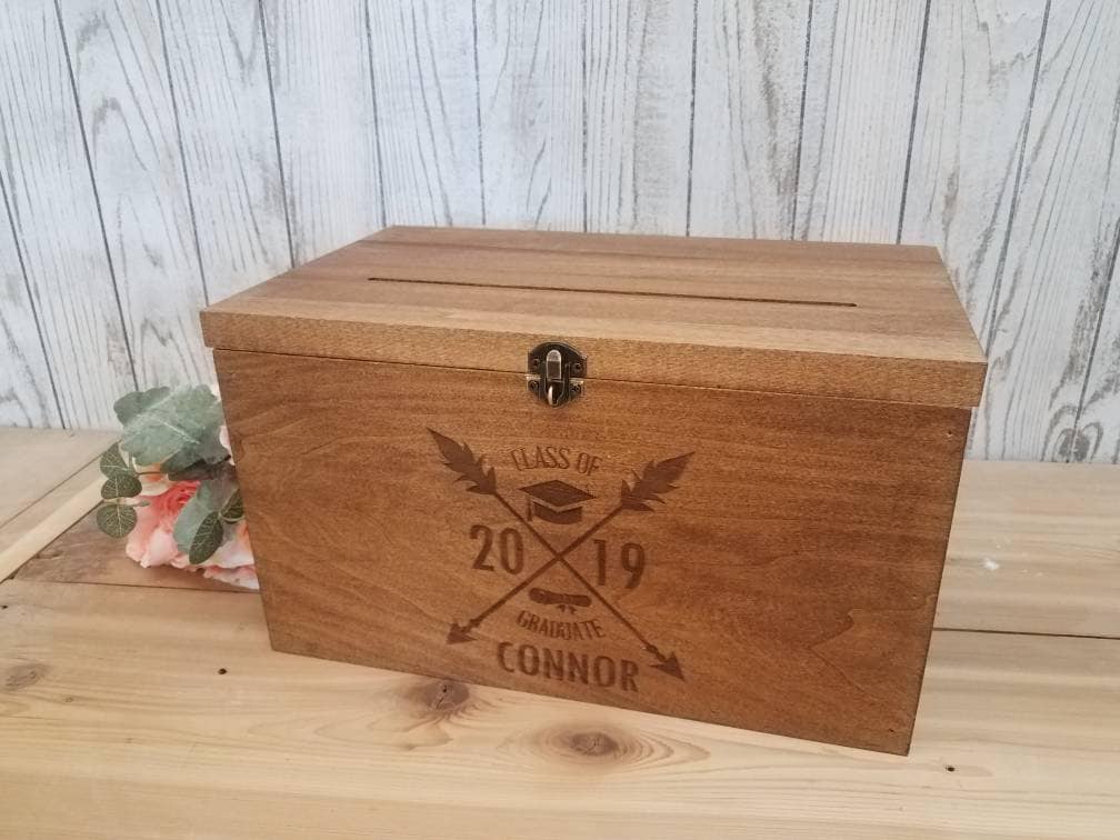 Card Box  Graduation card box Keepsake box