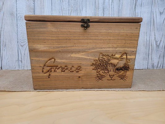 Personalized Keepsake Boxes for Babies, Wooden Memory Box, Time capsule box, Baby Keepsake Box, Children's Memory Box