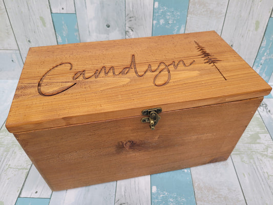 Wooden Memory Box, Time capsule box, Baby Keepsake Box, Children's Memory Box, Personalized Keepsake Boxes for Babies