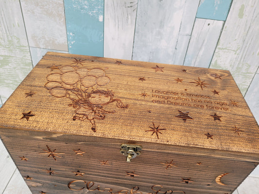 Wooden Memory Box, Time capsule box, Baby Keepsake Box, Children's Memory Box, Personalized Keepsake Boxes for Babies