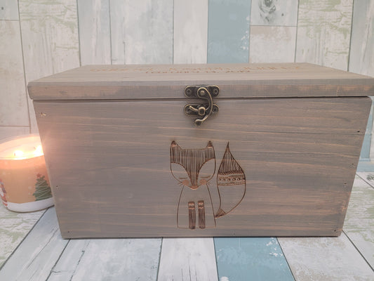Personalized Keepsake Boxes for Babies, Wooden Memory Box, Time capsule box, Baby Keepsake Box, Children's Memory Box