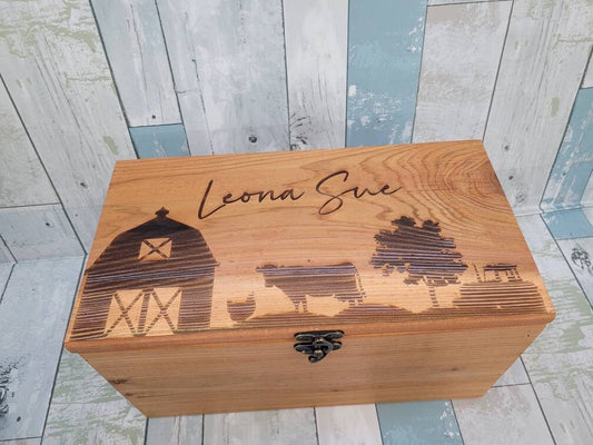 Personalized Keepsake Boxes for Babies, Wooden Memory Box, Time capsule box, Baby Keepsake Box, Children's Memory Box