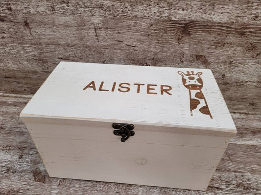 Personalized Keepsake Boxes for Babies, Wooden Memory Box, Time capsule box, Baby Keepsake Box, Children's Memory Box